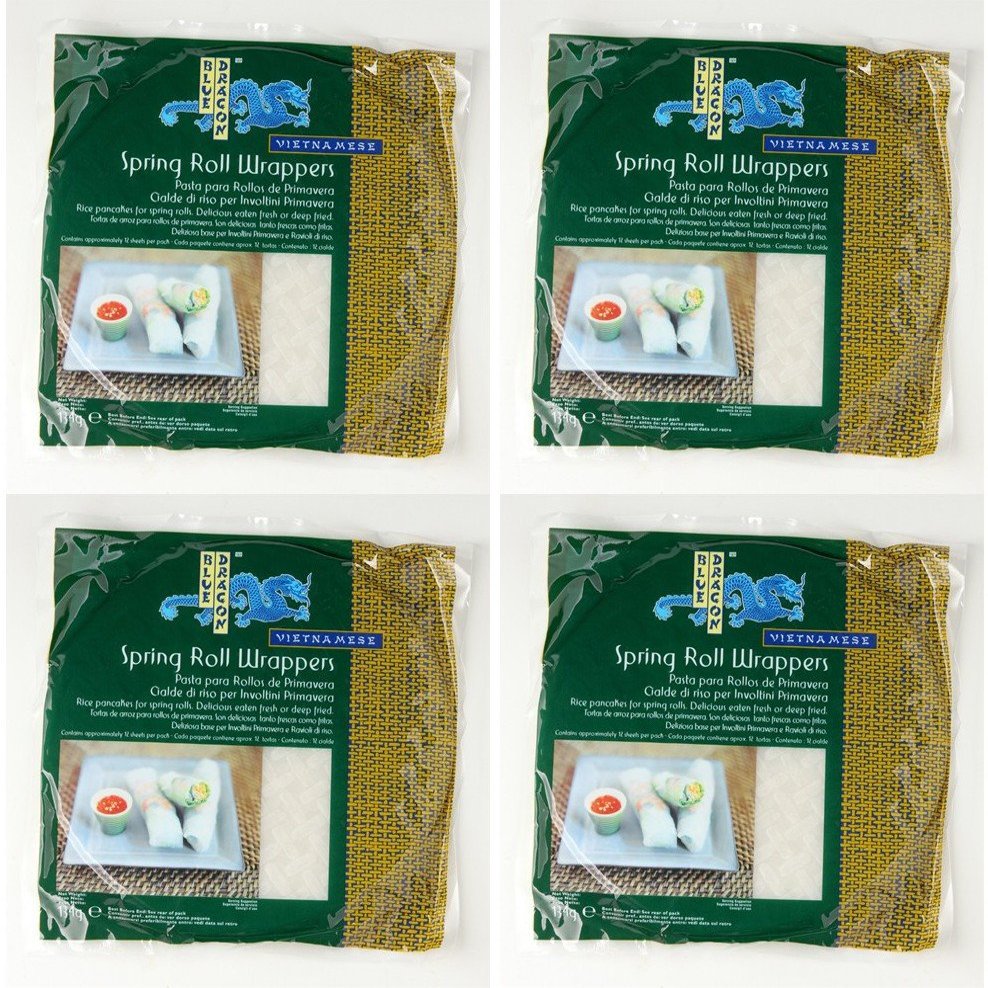 (4 PACK) - Blue Dragon - Spring Roll Wrappers | 134g | 4 PACK BUNDLE