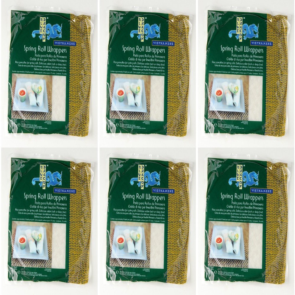 (6 PACK - Blue Dragon - Spring Roll Wrappers | 134g | 6 PACK BUNDLE