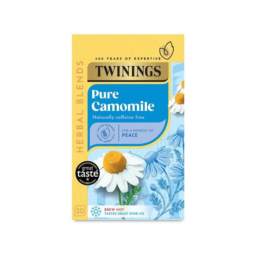 (3 PACK) - Twinings - Pure Camomile | 20 Bag | 3 PACK BUNDLE