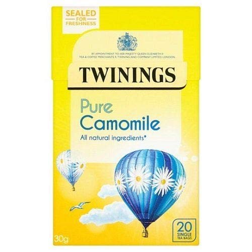 (4 PACK) - Twinings - Pure Camomile | 20 Bag | 4 PACK BUNDLE