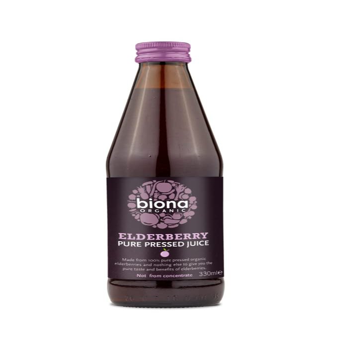 (10 Pack) - Biona - Org Elderberry Super Juice | 330ml | 10 Pack Bundle