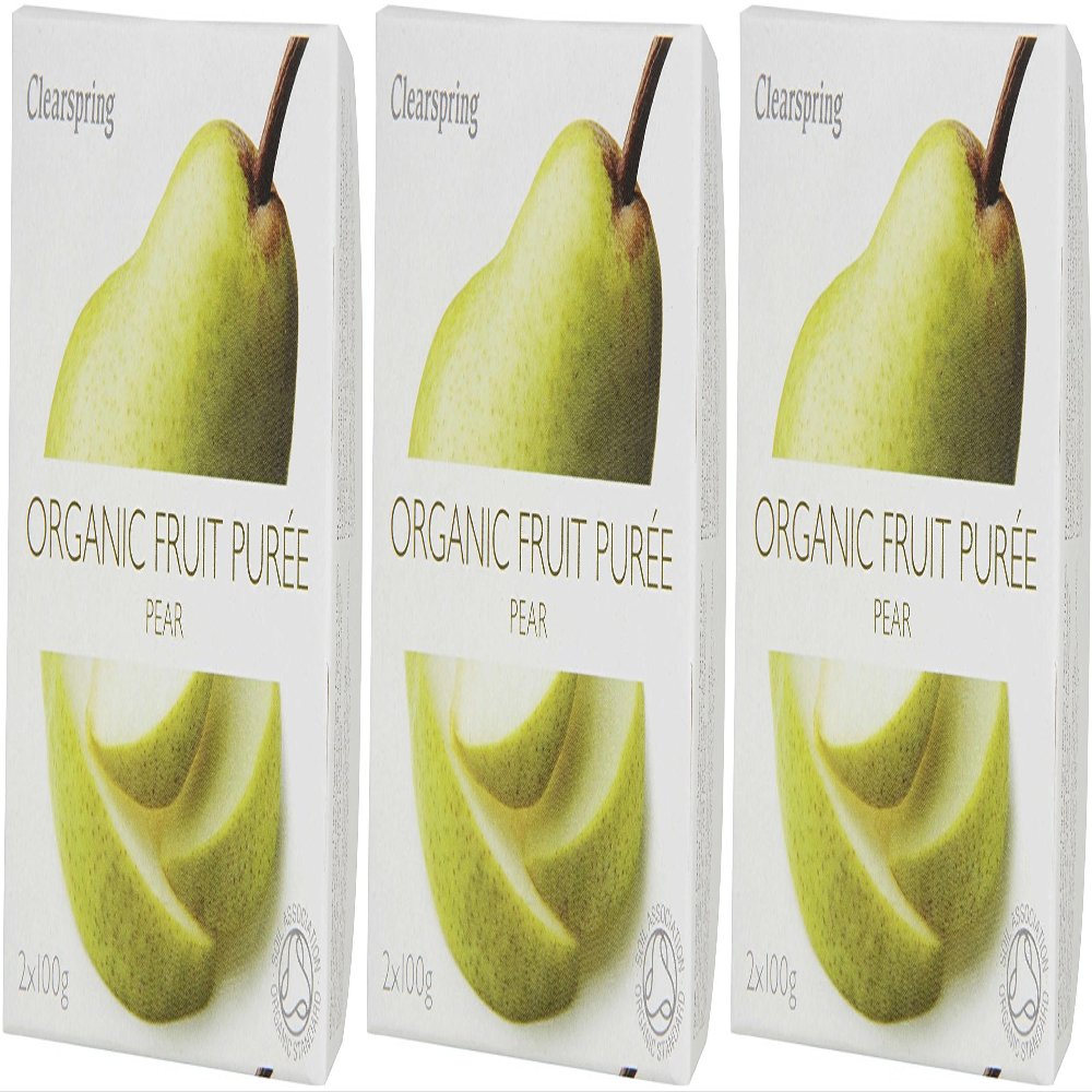 (3 PACK) - Clearspring - Fruit Puree Pear | 2 X 100g | 3 PACK BUNDLE