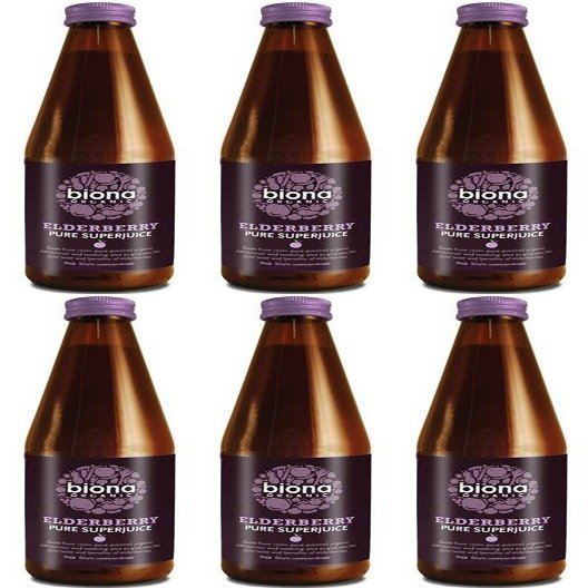 Biona Organic - Super Juice - Elderberry - 330ml (Pack of 6)