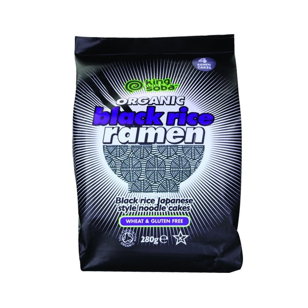 (10 PACK) - King Soba - Org 4 Pk Black Rice Ramen Nood | 280g | 10 PACK BUNDLE