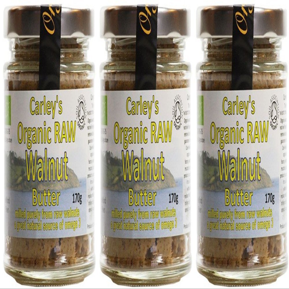 (3 PACK) - Carley's - Org Raw Walnut Butter | 170g | 3 PACK BUNDLE