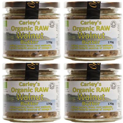 (4 PACK) - Carley's - Org Raw Walnut Butter | 170g | 4 PACK BUNDLE