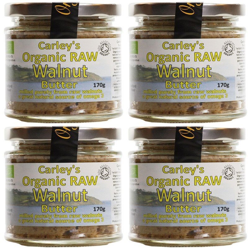 (4 PACK) - Carley's - Org Raw Walnut Butter | 170g | 4 PACK BUNDLE