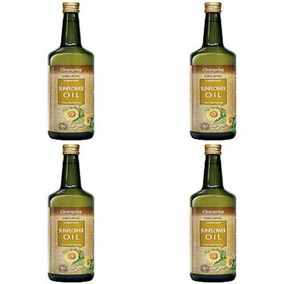 (4 PACK) - Clearspring - Organic Sunflower Oil | 1000ml | 4 PACK BUNDLE
