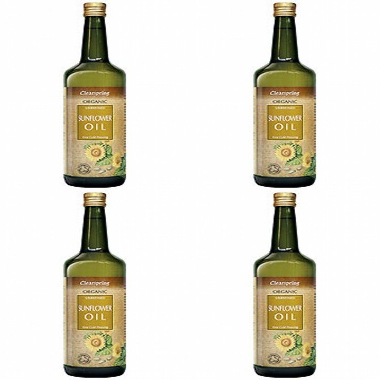(4 PACK) - Clearspring - Organic Sunflower Oil | 1000ml | 4 PACK BUNDLE