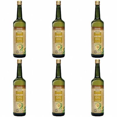 (6 PACK) - Clearspring - Organic Sunflower Oil | 1000ml | 6 PACK BUNDLE