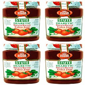 (4 Pack) - Stute - Diabetic Strawberry Jam | 430g | 4 Pack Bundle