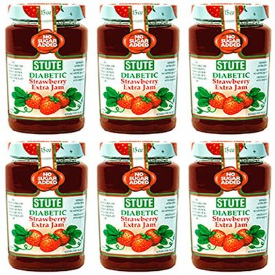 (6 Pack) - Stute - Diabetic Strawberry Jam | 430g | 6 Pack Bundle
