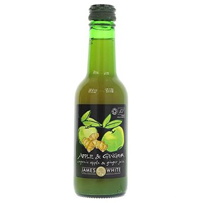 (12 PACK) - James White - Org Apple & Ginger Juice JW-242 | 250ml | 12 PACK BUNDLE