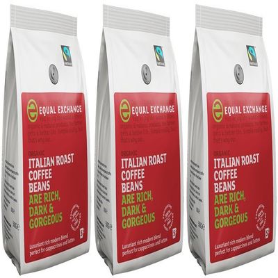 (3 PACK) - Equal Exchange - Org FT Italian Coffee Beans | 227g | 3 PACK BUNDLE