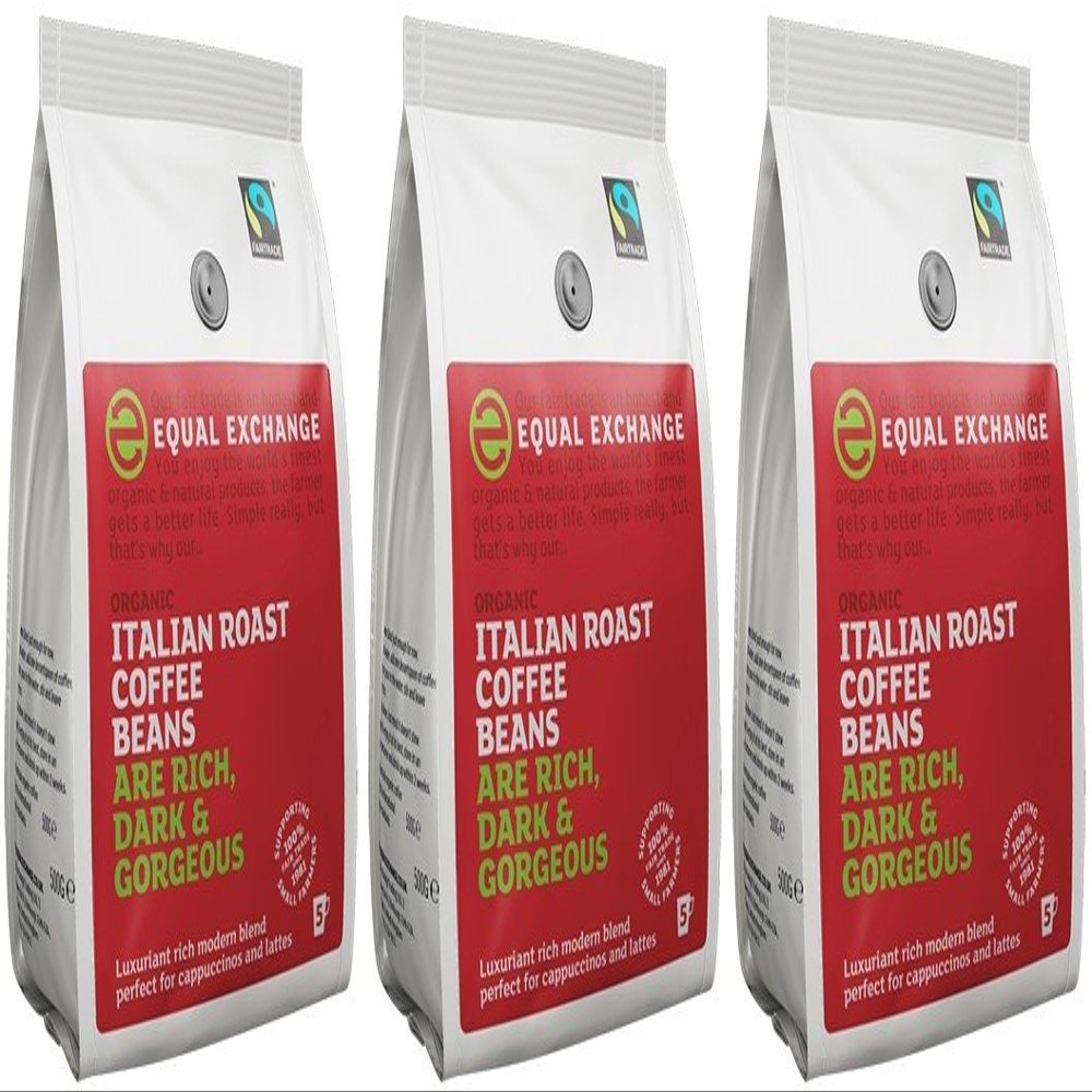 (3 PACK) - Equal Exchange - Org FT Italian Coffee Beans | 227g | 3 PACK BUNDLE