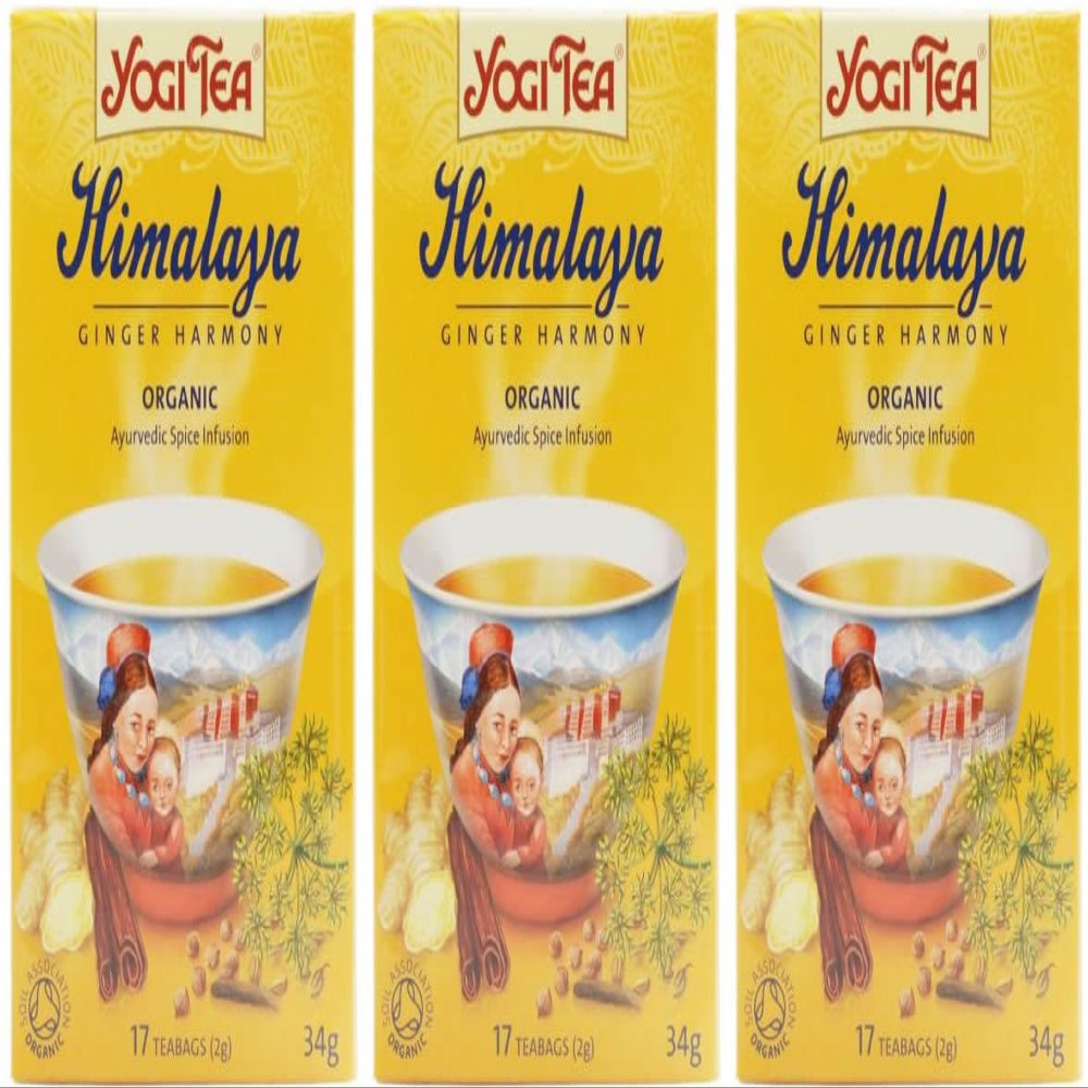 (3 PACK) - Yogi Tea - Himalaya Ginger Harmony | 17 Bag | 3 PACK BUNDLE