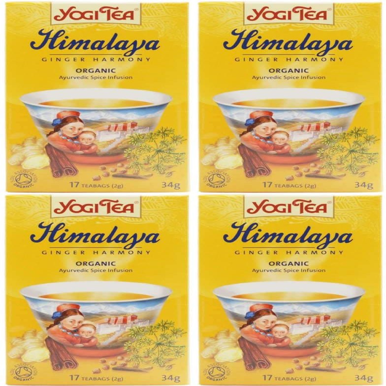 (4 PACK) - Yogi Tea - Himalaya Ginger Harmony | 17 Bag | 4 PACK BUNDLE