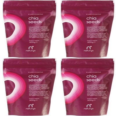 (4 PACK) - Naturya - Natural Chia Seeds | 300g | 4 PACK BUNDLE