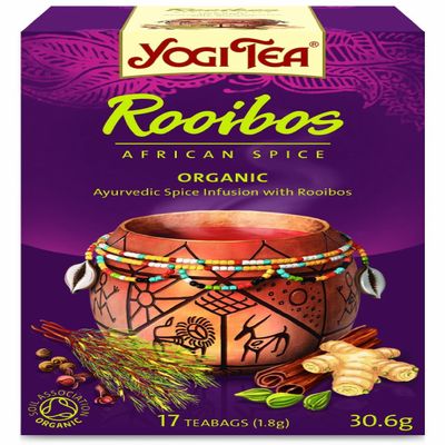 (4 PACK) - Yogi Tea - Rooibos African Spice | 17 Bag | 4 PACK BUNDLE