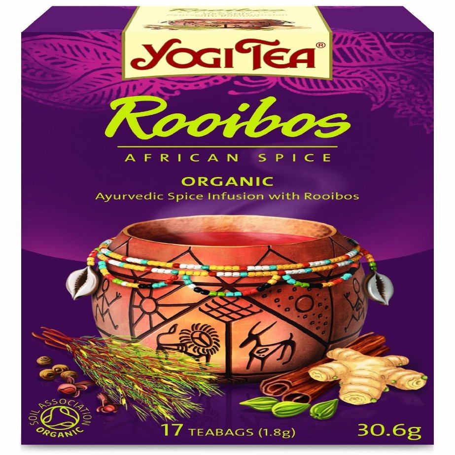 (4 PACK) - Yogi Tea - Rooibos African Spice | 17 Bag | 4 PACK BUNDLE