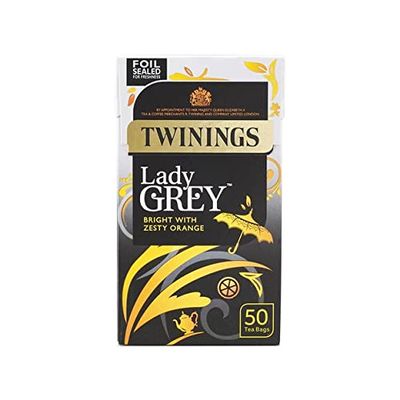 (3 PACK) - Twinings - Lady Grey Tea | 50 Bag | 3 PACK BUNDLE