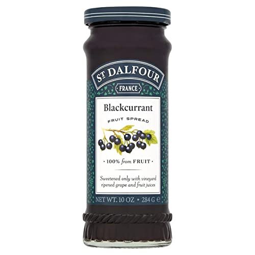 (4 PACK) - St Dalfour - Blackcurrant Fruit Spread | 284g | 4 PACK BUNDLE