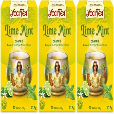 (3 PACK) - Yogi Tea - Lime Mint | 17 Bag | 3 PACK BUNDLE
