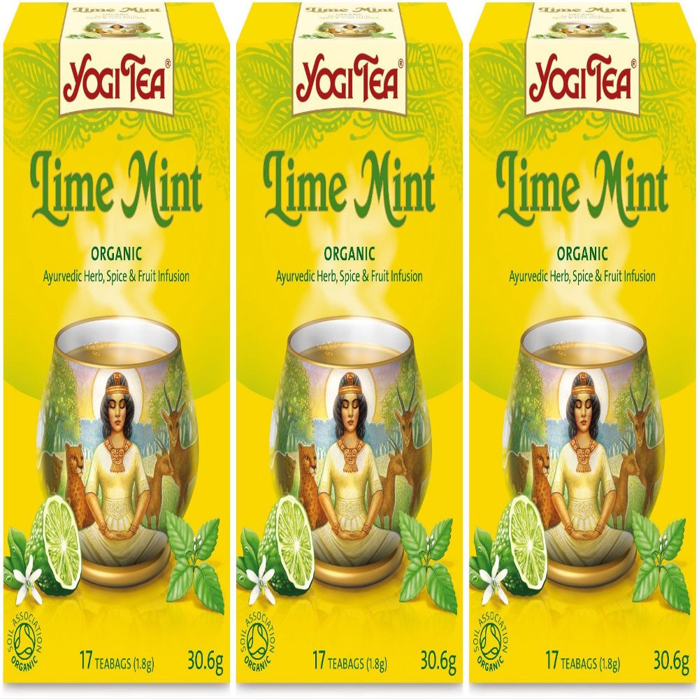 (3 PACK) - Yogi Tea - Lime Mint | 17 Bag | 3 PACK BUNDLE