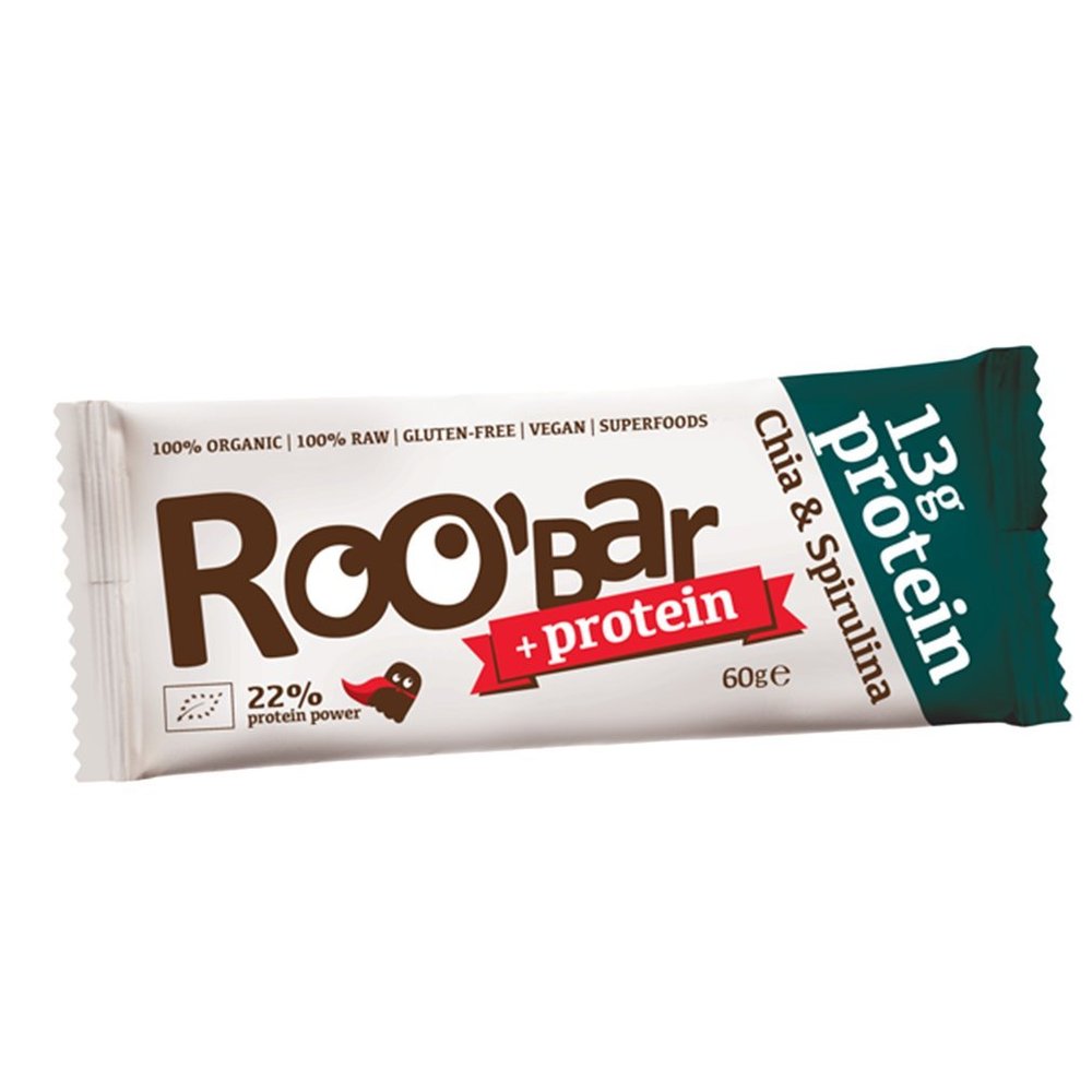 Protein Bar roobar (Organic & Vegan Chia) Chocolate