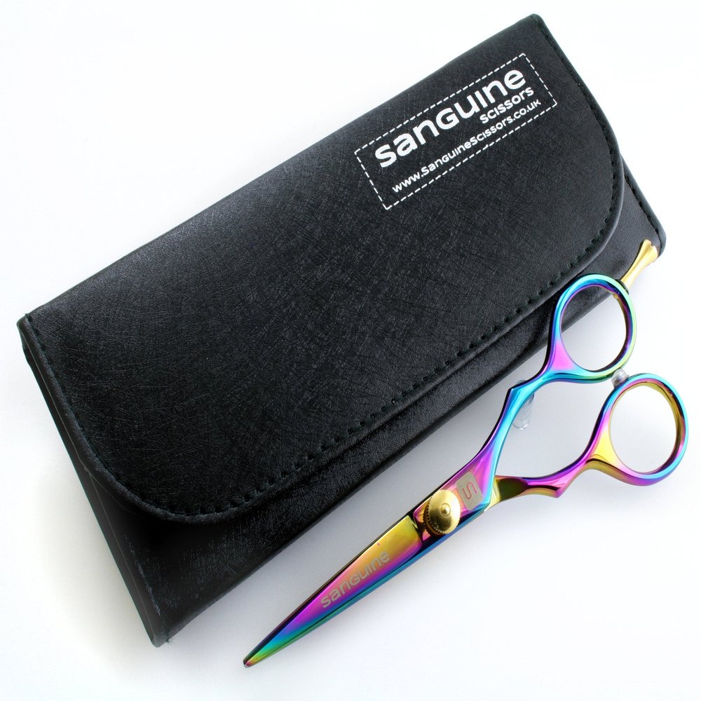 Perfect Moustache Scissors and Beard Trimming Scissors - 5.5 inch - Titanium
