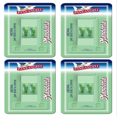 Paneangeli Mandorla Almond Aroma for Pastry Two Viles 2ml Each, Pack of 4