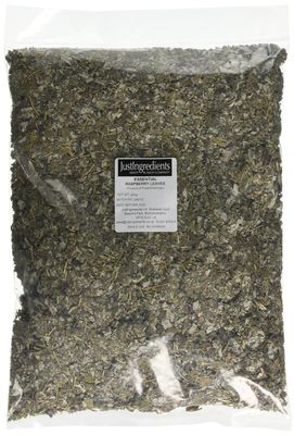 JustIngredients Essentials Raspberry Leaves 500 g (Pack of 2)