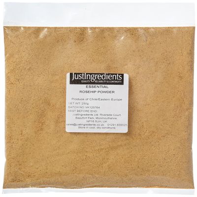 JustIngredients Essentials Rosehip Powder 250 g, Pack of 3