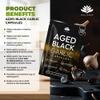 Aged Black Garlic 12,000mg - 120 Capsules | Black Garlic Bulb Extract 100:1 | Aged for Over 6 Months | Antioxidant and Cholesterol Support | Gluten Free - Made in The UK by Hellenia view 3