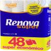 Renova Super 48 Rolls Toilet Paper  2-Ply Soft & Strong White Tissue  Bulk Economy Pack, 130 Sheets Per Roll, Highly Absorbent, Skin-Safe, No Perfume, Embossed Design for Extra Comfort view 1