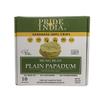 Pride Of India - Mung Bean Plain Papadum Lentil Crisp, 10 count (3.53oz - 100gm) - Plant Based Protein Snack, Gluten-Free Vegan Crackers, Healthy Bean Chips, Traditional Handmade Indian Low Carb Food view 1