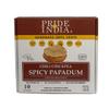Pride Of India - Spicy Chickpea Masala Papadum Lentil Crisp, 10 count (3.53oz - 100gm) - Microwaveable Instant Chips, Gluten-Free Vegan Crackers, Healthy Protein, Fiber & Iron Rich Snacks view 1