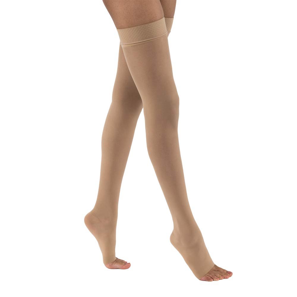 BSN Medical 119767 JOBST Compression Stocking, Thigh High, 15-20 mmHG, Open Toe, X-Large, Natural