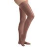 JOBST UltraSheer Thigh High with Lace Silicone Top Band, 15-20 mmHg Compression Stockings, Closed Toe, Large, Midnight Navy view 3
