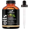 ArtNaturals USDA Organic Jojoba Oil - (4 Fl Oz / 120ml) - 100% Pure Golden Cold Pressed Carrier Oil - Sensitive Skin, Face Hair, Nails and Cuticle - Dry Scalp Blemish and Acne Treatment view 1