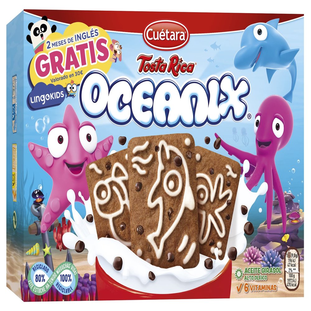 Galletas Cuetara Tosta Rica Oceanix 480gr