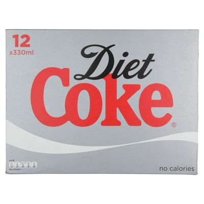 Diet Coke Can 330 ml (Pack of 12)