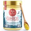 Himalayan Pink Salt Grass-Fed Ghee Butter by 4th & Heart, 9 Ounce, Pasture Raised, Non-GMO, Lactose Free, Certified Paleo view 1