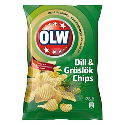 Olw Dill & Graslok Dill & Chives Crisps 200g