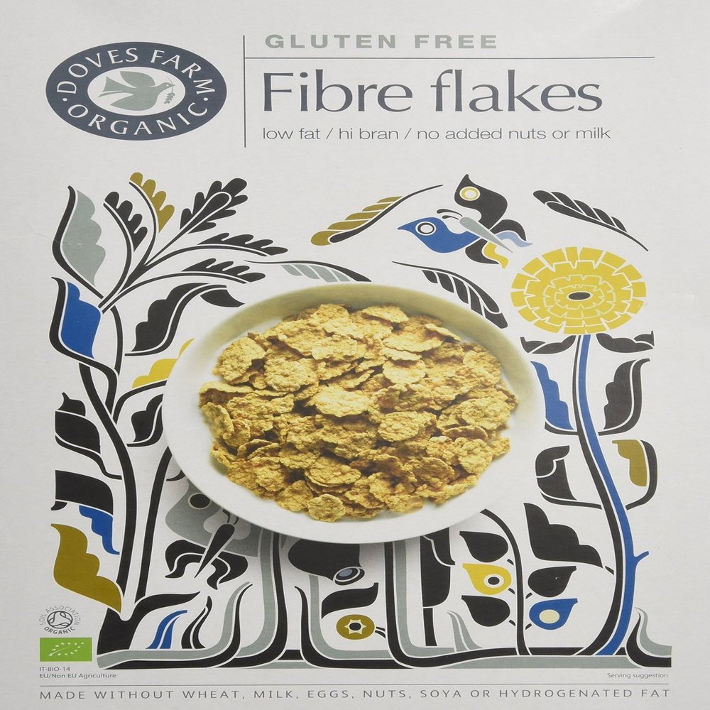 Doves Farm | Fibre Flakes Breakfast Cereal | 1 X 375G