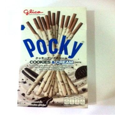 Glico Pocky Cookies & Cream 45 g. (Pack of 2 boxes)