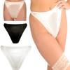 Silhouette Lingerie 'Sirena' Satin Thong Briefs (9200) (S (10), Caramel) view 3