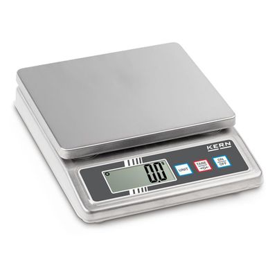 Bench scale [Kern FOB 5K-3NS] IP65: Protected against dust and water splashes, Weighing Range [Max]: 5 kg, Readout [d]: 1 g, Reproducibility: 1 g, Linearity: 2 g