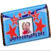 Personalised Photo Happy Fathers Day Milk Chocolate Bar N62 Dad Grandad view 1