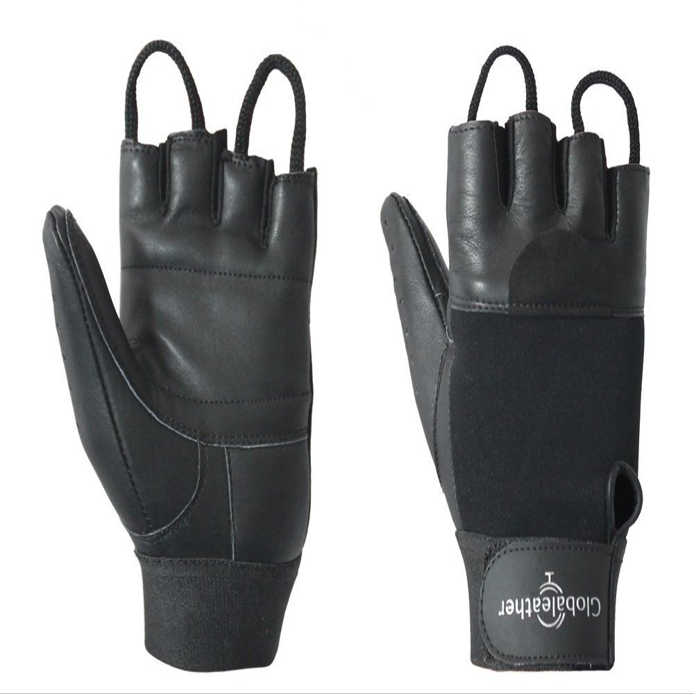 Globaleather Classic Fingerless Black Wheelchair Glove (XX Large) GSGBLN